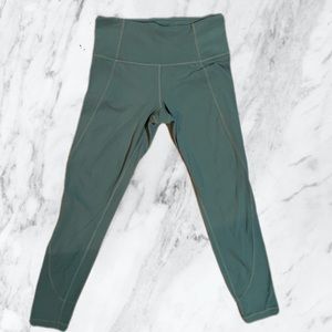 Athleta Salutation Tights 7/8 - Seafoam Green